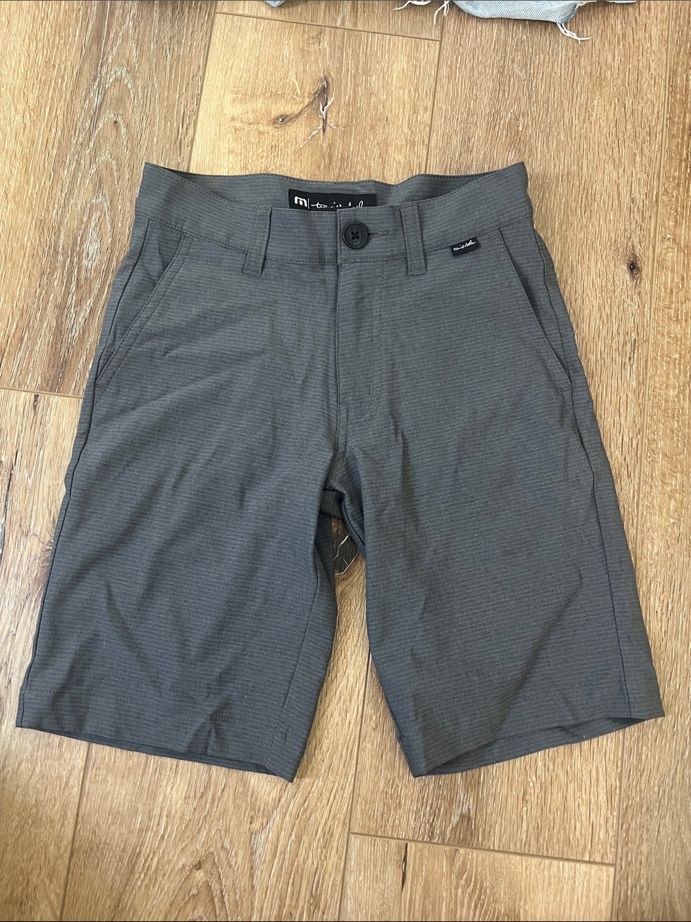 Travis Mathew Charcoal Gray Kids Performance Shorts